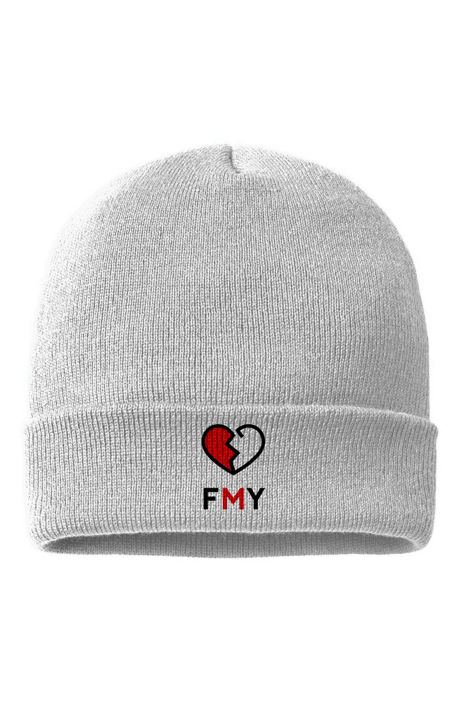 FMY Embroidered Cuffed Beanie