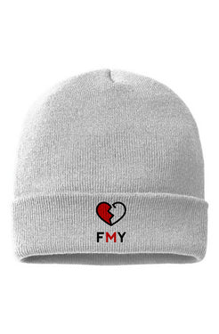 FMY Embroidered Cuffed Beanie